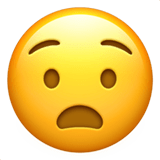 Anguished Face emoji, Apple, iOS 16.4