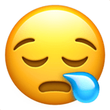 Sleepy Face emoji, Apple, iOS 16.4