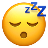 Sleeping Face emoji, Apple, iOS 16.4