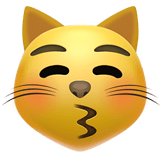 Kissing Cat emoji, Apple, iOS 16.4