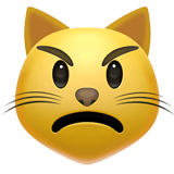 Pouting Cat emoji, Apple, iOS 16.4