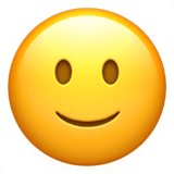 Slightly Smiling Face emoji, Apple, iOS 16.4