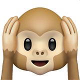 Hear-no-evil Monkey emoji, Apple, iOS 16.4