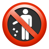 No Littering emoji, Apple, iOS 16.4