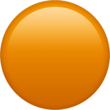 Orange Circle emoji, Apple, iOS 16.4