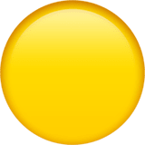 Yellow Circle emoji, Apple, iOS 16.4