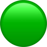 Green Circle emoji, Apple, iOS 16.4