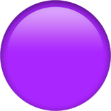 Purple Circle emoji, Apple, iOS 16.4