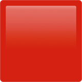 Red Square emoji, Apple, iOS 16.4