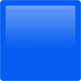 Blue Square emoji, Apple, iOS 16.4