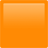 Orange Square emoji, Apple, iOS 16.4