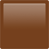 Brown Square emoji, Apple, iOS 16.4