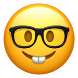 Nerd Face emoji, Apple, iOS 16.4