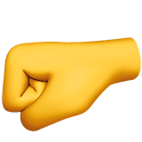 Left-facing Fist emoji, Apple, iOS 16.4