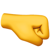 Right-facing Fist emoji, Apple, iOS 16.4