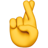 Crossed Fingers emoji, Apple, iOS 16.4