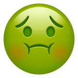 Nauseated Face emoji, Apple, iOS 16.4