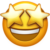 Star-struck emoji, Apple, iOS 16.4
