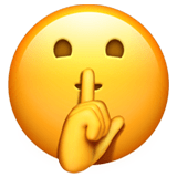Shushing Face emoji, Apple, iOS 16.4