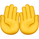 Palms Up Together emoji, Apple, iOS 16.4