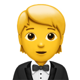 Person in Tuxedo emoji, Apple, iOS 16.4