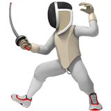 Person Fencing emoji, Apple, iOS 16.4