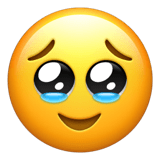 Face Holding Back Tears emoji, Apple, iOS 16.4