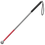 White Cane emoji, Apple, iOS 16.4