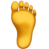 Foot emoji, Apple, iOS 16.4