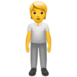 Person Standing emoji, Apple, iOS 16.4
