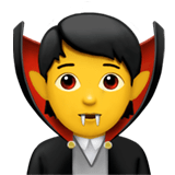 Vampire emoji, Apple, iOS 16.4