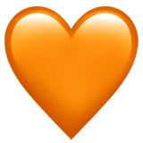 Orange Heart emoji, Apple, iOS 16.4
