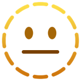 Dotted Line Face emoji, Apple, iOS 16.4