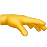 Palm Down Hand emoji, Apple, iOS 16.4