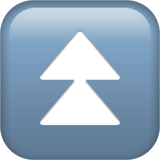 Fast Up Button emoji, Apple, iOS 16.4