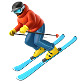 Skier emoji, Apple, iOS 16.4