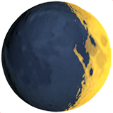 Waxing Crescent Moon emoji, Apple, iOS 17.4