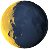 Waning Crescent Moon emoji, Apple, iOS 17.4