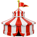Circus Tent emoji, Apple, iOS 17.4