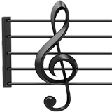 Musical Score emoji, Apple, iOS 17.4