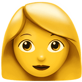 Woman emoji, Apple, iOS 17.4