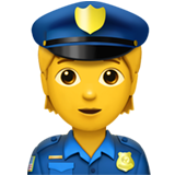 Police Officer emoji, Apple, iOS 17.4