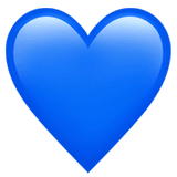 Blue Heart emoji, Apple, iOS 17.4