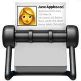 Card Index emoji, Apple, iOS 17.4