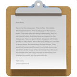 Clipboard emoji, Apple, iOS 17.4