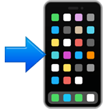 Mobile Phone with Arrow emoji, Apple, iOS 17.4