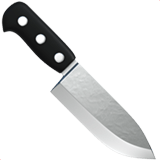 Kitchen Knife emoji, Apple, iOS 17.4
