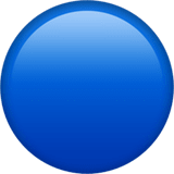 Blue Circle emoji, Apple, iOS 17.4