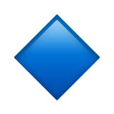 Small Blue Diamond emoji, Apple, iOS 17.4