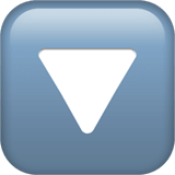 Downwards Button emoji, Apple, iOS 17.4
